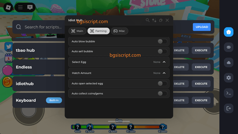 Idiot Hub Script - No Key BGSI Script show 2
